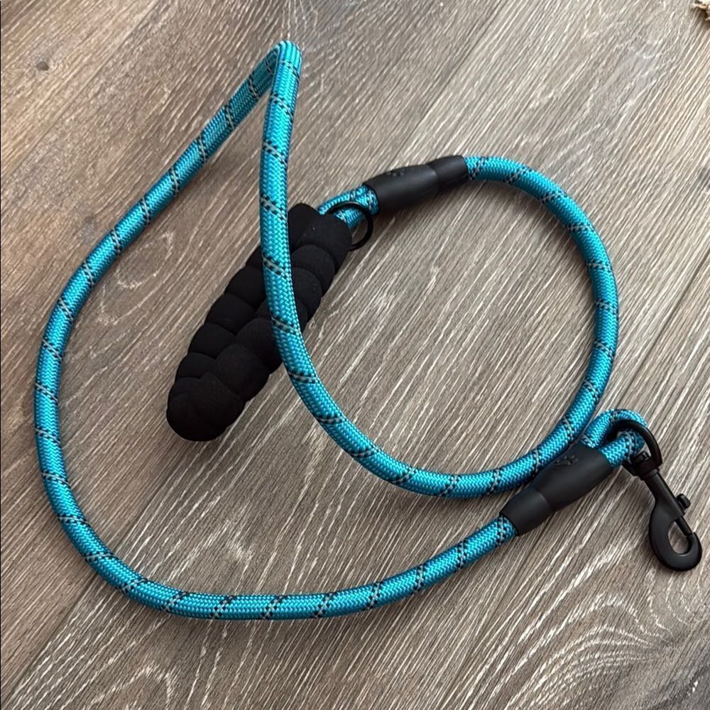 Blue and Black Dog Leash